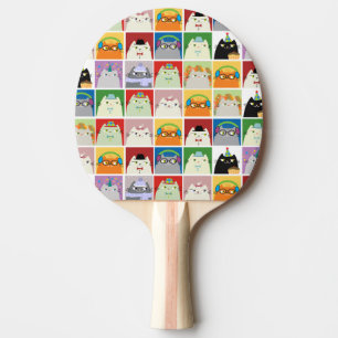 Raquette De Ping Pong Dessin coloré