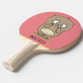 Raquette De Ping Pong Dessin d'adorable hamster (Devant Angle)