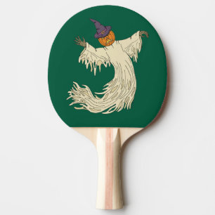 Raquette De Ping Pong Dessin de fantôme à tête de citrouille pour Hallow