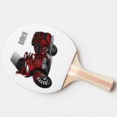 Raquette De Ping Pong Dessin de moto de tourisme (Côté)