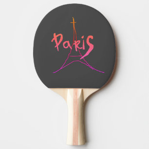 Raquette De Ping Pong Dessin de Paris Eifel Tour Eiffel