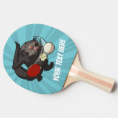 Raquette De Ping Pong Dessin de tennis de table Bearcat Ping Pong Bintur (Côté)