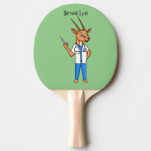 Raquette De Ping Pong Dessin du médecin de l'antilope Cute Gemsbok
