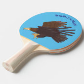 Raquette De Ping Pong dessin humoristique d'aigle royal (Devant Angle)