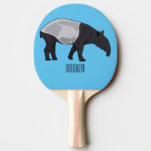 Raquette De Ping Pong Dessin sur Tapir (Dos)