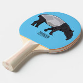 Raquette De Ping Pong Dessin sur Tapir (Devant Angle)