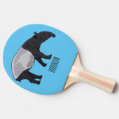 Raquette De Ping Pong Dessin sur Tapir (Côté)