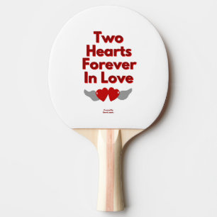Raquette De Ping Pong Deux Coeurs Pour Toujours En Amour Ping Paddle