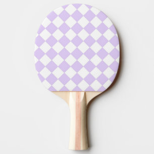 Raquette De Ping Pong Diamant pourpre À damiers motif