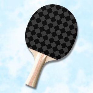 Raquette De Ping Pong Diamants noirs et fumés - Élégants et intemporels