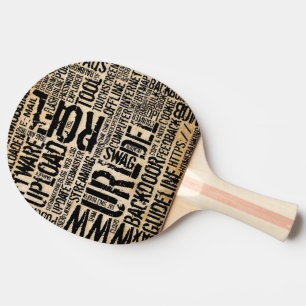 Raquette De Ping Pong Dictionnaire informatique - vintage