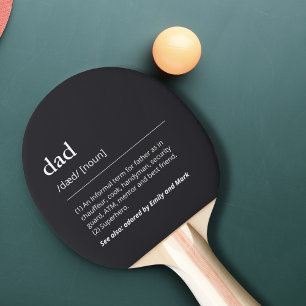 Raquette De Ping Pong Dictionnaire noir de définition papa ou papa perso