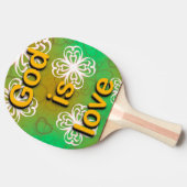 Raquette De Ping Pong Dieu est amour (Côté)