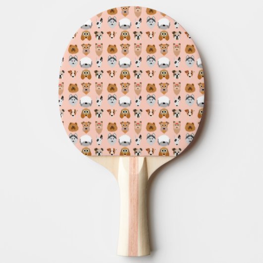 Raquette De Ping Pong Diggity Do Chien (Devant)