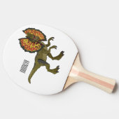 Raquette De Ping Pong Dilophosaurus dessin animé (Côté)