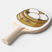 Raquette De Ping Pong Dim sum dessin animé (Devant Angle)