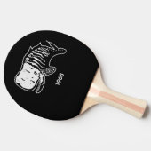 Raquette De Ping Pong Dino Skelett silhouette  (Côté)