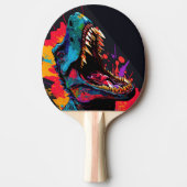 Raquette De Ping Pong Dinosaure extrême Bleu T Rex enfants (Devant)