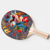 Raquette De Ping Pong Dinosaure T Rex Love (Côté)