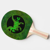 Raquette De Ping Pong Dinosaure Vert Personnalisé Cacher (Côté)