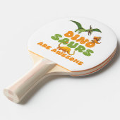 Raquette De Ping Pong Dinosaures (Devant Angle)
