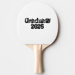 Raquette De Ping Pong Diplômé 2026 Texte tendance cool Sweat à capuche