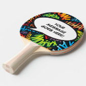 Raquette De Ping Pong Discours Personnalisé Bubble Funny Cool Comic Book (Devant Angle)