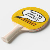 Raquette De Ping Pong Discours Personnalisé Moderne Bubble Cool Comique  (Devant Angle)