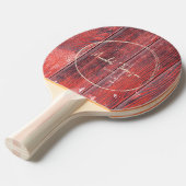 Raquette De Ping Pong Distressed Barn Boards Name in Drawn Circle  (Devant Angle)