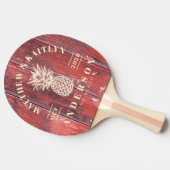 Raquette De Ping Pong Distressed Barn Boards Tropical Pineapple Wedding (Côté)
