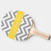 Raquette De Ping Pong Dk Gray White LG Chevron Pineapple Nom monogram (Côté)