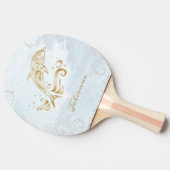 Raquette De Ping Pong Dolphin d'or Ping Paddle personnalisé (Côté)