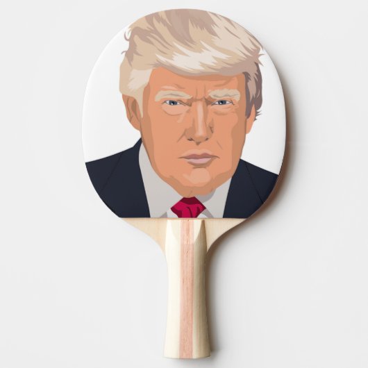 RAQUETTE DE PING PONG DONALD TRUMP (Devant)