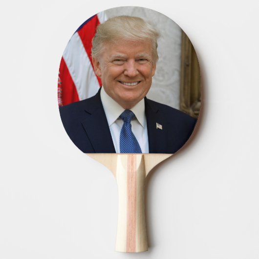 Raquette De Ping Pong Donald Trump Président des États-Unis Maison Blanc (Devant)