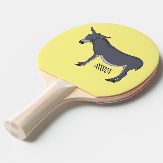 Raquette De Ping Pong Donkey cartoon (Devant Angle)