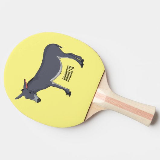 Raquette De Ping Pong Donkey cartoon (Côté)
