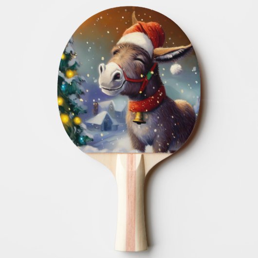 Raquette De Ping Pong Donkey de Noël (1) (Dos)