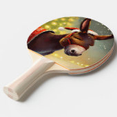Raquette De Ping Pong Donkey de Noël (4) (Devant Angle)