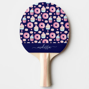 Raquette De Ping Pong Donuts, cupcakes et macarons