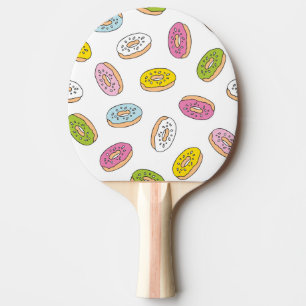 Raquette De Ping Pong Doodle beiguts motif, design sans soudure.
