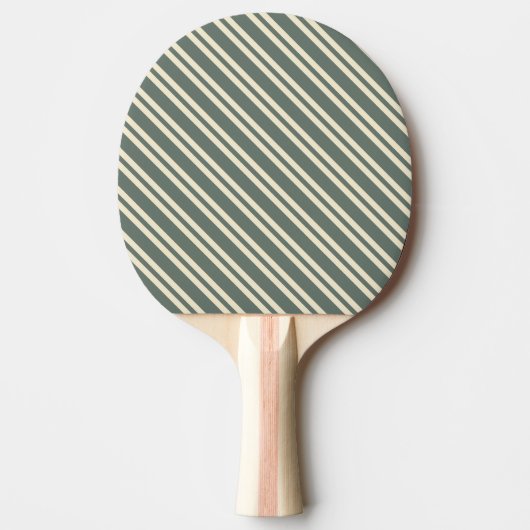 Raquette De Ping Pong Double Rayure Inclinée Gris Chaud (Devant)