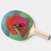 Raquette De Ping Pong Dragon Bébé Rouge (Côté)