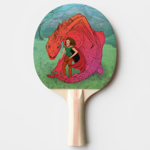Raquette De Ping Pong Dragon Bébé Rouge