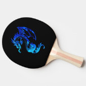 Raquette De Ping Pong Dragon bleu de glace (Côté)