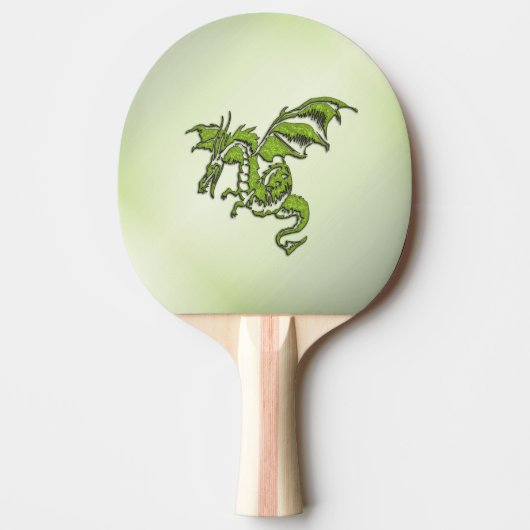 Raquette De Ping Pong Dragon de combat vert (Devant)