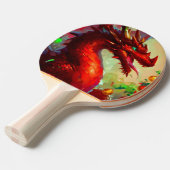 Raquette De Ping Pong Dragon de Noël (1) (Devant Angle)