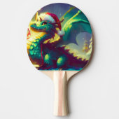 Raquette De Ping Pong Dragon de Noël (3) (Devant)