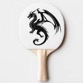 Raquette De Ping Pong Dragon noir (Dos)