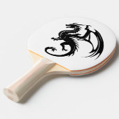 Raquette De Ping Pong Dragon noir (Devant Angle)