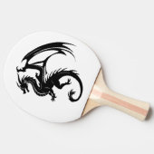 Raquette De Ping Pong Dragon noir (Côté)